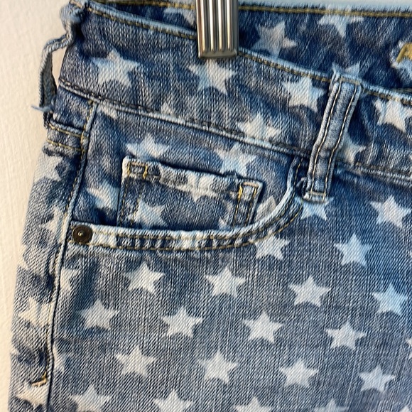 ARIZONA JEAN CO. Stars & Stripes Daisy Dukes Short shorts Distressed - Picture 4 of 12